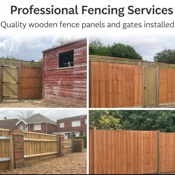 Newly installed garden fencing in Hampshire, providing privacy and boundary definition for a residential property in Eastleigh and Fair Oak.